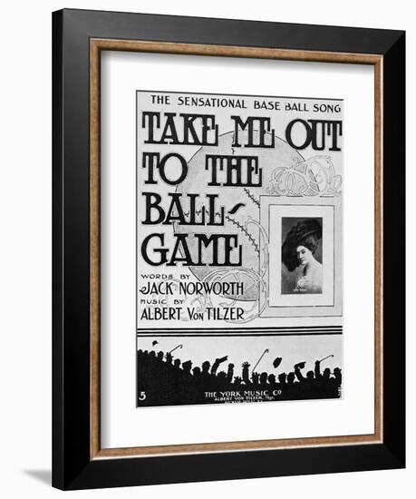 Sheet Music: Take Me Out-null-Framed Giclee Print