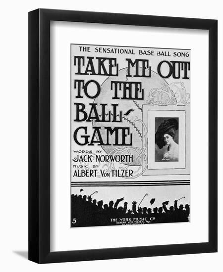 Sheet Music: Take Me Out-null-Framed Giclee Print