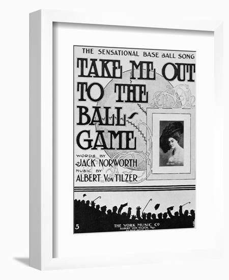 Sheet Music: Take Me Out-null-Framed Giclee Print