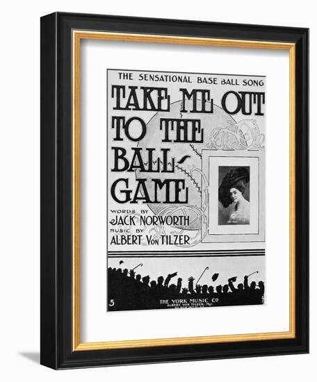 Sheet Music: Take Me Out-null-Framed Giclee Print