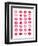 Sheet of Pink Lipstick Kisses-null-Framed Premium Giclee Print