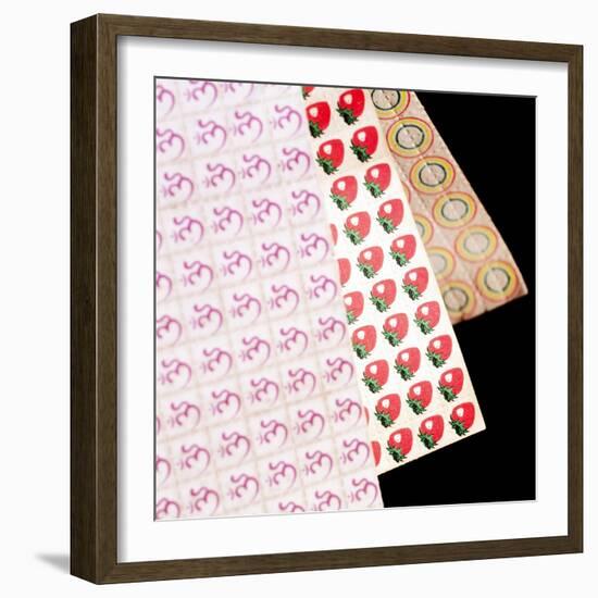 Sheets of LSD (acid) Tabs-Tek Image-Framed Premium Photographic Print