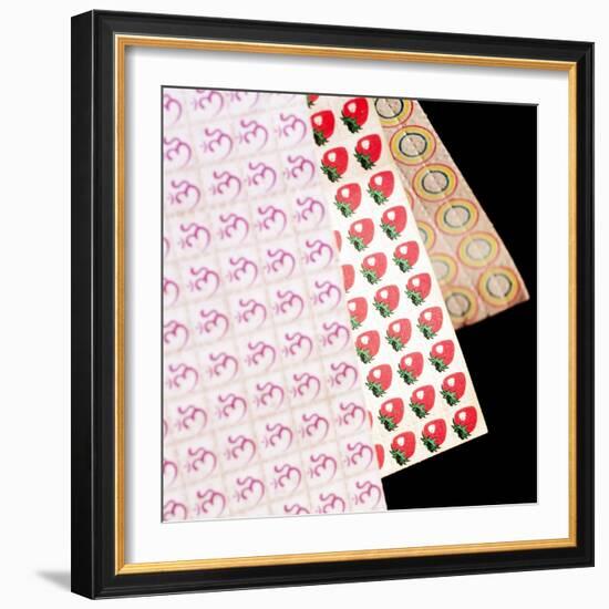 Sheets of LSD (acid) Tabs-Tek Image-Framed Premium Photographic Print