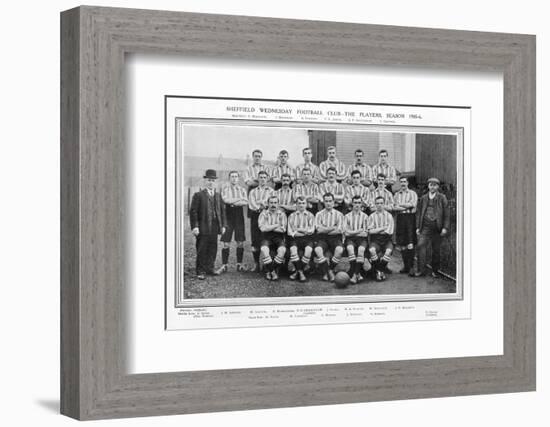 Sheffield Wednesday Fc Team Picture for the 1905-1906 Season-null-Framed Photographic Print