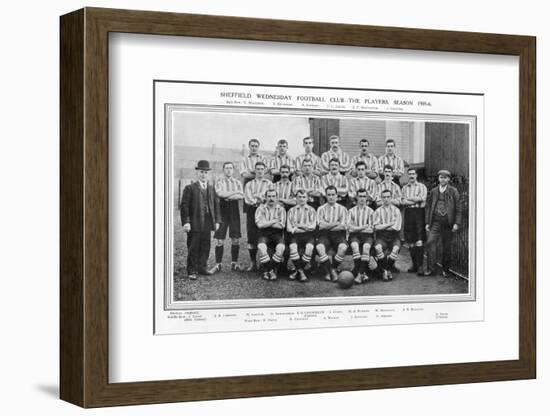 Sheffield Wednesday Fc Team Picture for the 1905-1906 Season-null-Framed Photographic Print