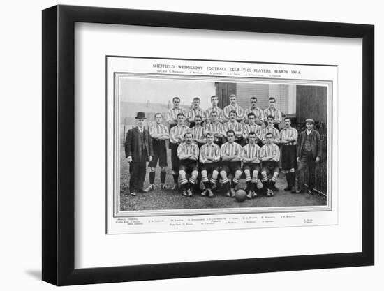 Sheffield Wednesday Fc Team Picture for the 1905-1906 Season-null-Framed Photographic Print