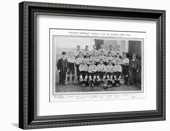 Sheffield Wednesday Fc Team Picture for the 1905-1906 Season-null-Framed Photographic Print