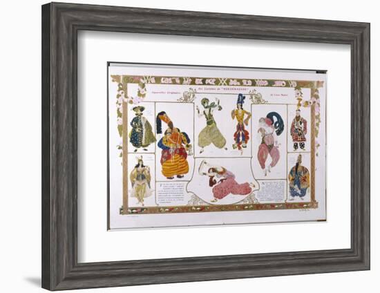 Sheherazade Elaborate Persian Style Costume Designs by Bakst-Leon Bakst-Framed Photographic Print