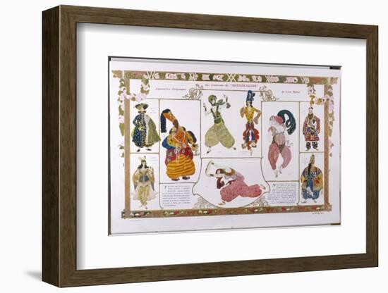 Sheherazade Elaborate Persian Style Costume Designs by Bakst-Leon Bakst-Framed Photographic Print