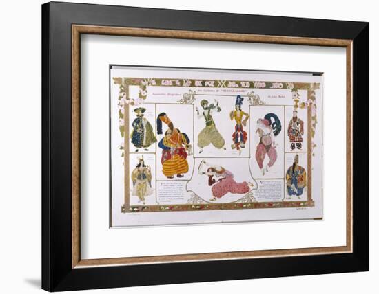 Sheherazade Elaborate Persian Style Costume Designs by Bakst-Leon Bakst-Framed Photographic Print