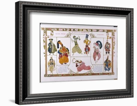 Sheherazade Elaborate Persian Style Costume Designs by Bakst-Leon Bakst-Framed Photographic Print