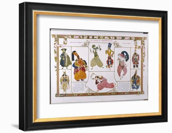 Sheherazade Elaborate Persian Style Costume Designs by Bakst-Leon Bakst-Framed Photographic Print