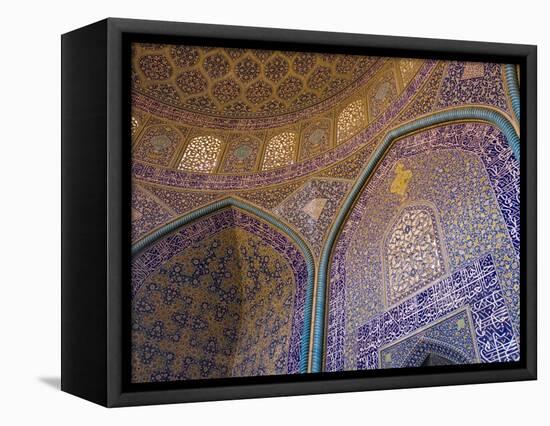 Sheik Lotfallah Mosque, Isfahan, Iran-Michele Falzone-Framed Premier Image Canvas