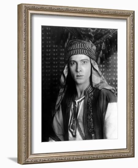 Sheik, Rudolph Valentino, 1921-null-Framed Photo