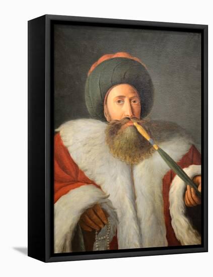 Sheikh Khalil Al-Bakri (D1808) Egypt Oil Painting by Michel Rig-Chris Hellier-Framed Premier Image Canvas