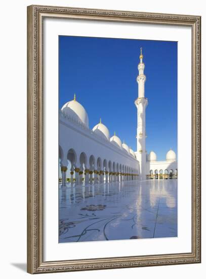 Sheikh Zayed Bin Sultan Al Nahyan Mosque, Abu Dhabi, United Arab Emirates, Middle East-Frank Fell-Framed Photographic Print