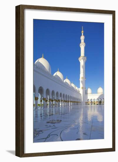 Sheikh Zayed Bin Sultan Al Nahyan Mosque, Abu Dhabi, United Arab Emirates, Middle East-Frank Fell-Framed Photographic Print