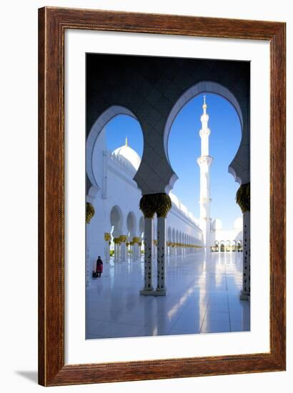 Sheikh Zayed Bin Sultan Al Nahyan Mosque, Abu Dhabi, United Arab Emirates, Middle East-Frank Fell-Framed Photographic Print