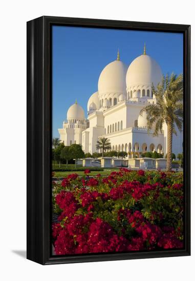 Sheikh Zayed Bin Sultan Al Nahyan Mosque, Abu Dhabi, United Arab Emirates, Middle East-Frank Fell-Framed Premier Image Canvas