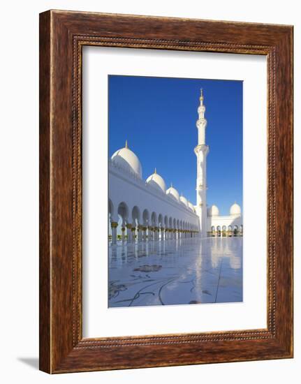 Sheikh Zayed Bin Sultan Al Nahyan Mosque, Abu Dhabi, United Arab Emirates, Middle East-Frank Fell-Framed Photographic Print