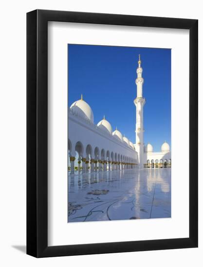 Sheikh Zayed Bin Sultan Al Nahyan Mosque, Abu Dhabi, United Arab Emirates, Middle East-Frank Fell-Framed Photographic Print