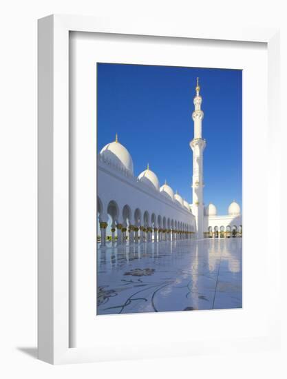 Sheikh Zayed Bin Sultan Al Nahyan Mosque, Abu Dhabi, United Arab Emirates, Middle East-Frank Fell-Framed Photographic Print