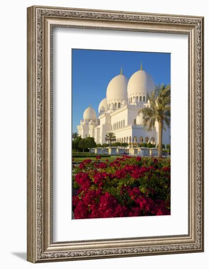 Sheikh Zayed Bin Sultan Al Nahyan Mosque, Abu Dhabi, United Arab Emirates, Middle East-Frank Fell-Framed Photographic Print