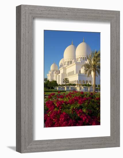 Sheikh Zayed Bin Sultan Al Nahyan Mosque, Abu Dhabi, United Arab Emirates, Middle East-Frank Fell-Framed Photographic Print