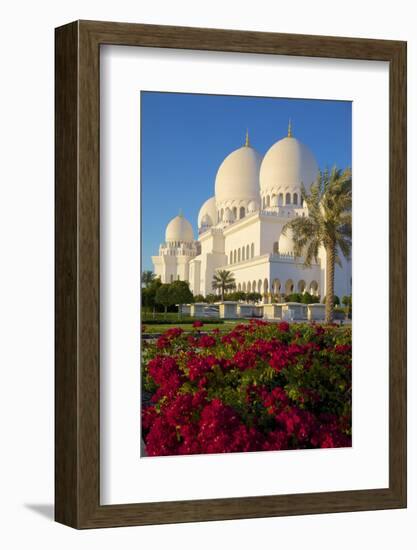 Sheikh Zayed Bin Sultan Al Nahyan Mosque, Abu Dhabi, United Arab Emirates, Middle East-Frank Fell-Framed Photographic Print