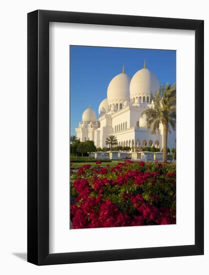 Sheikh Zayed Bin Sultan Al Nahyan Mosque, Abu Dhabi, United Arab Emirates, Middle East-Frank Fell-Framed Photographic Print