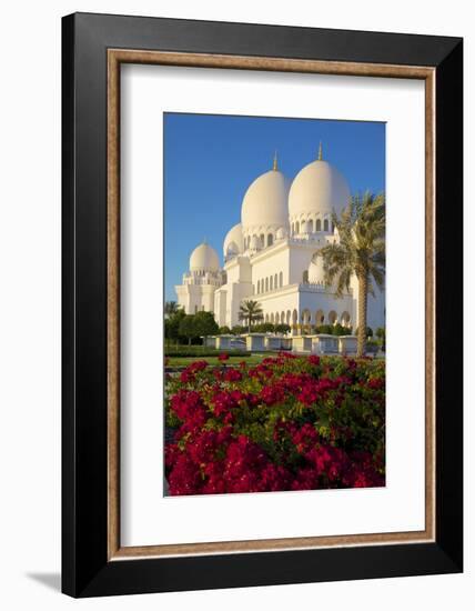 Sheikh Zayed Bin Sultan Al Nahyan Mosque, Abu Dhabi, United Arab Emirates, Middle East-Frank Fell-Framed Photographic Print