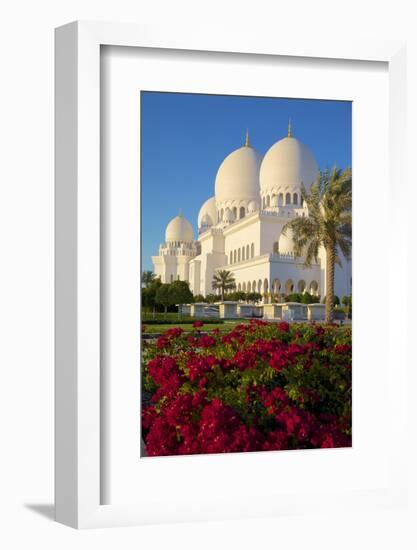 Sheikh Zayed Bin Sultan Al Nahyan Mosque, Abu Dhabi, United Arab Emirates, Middle East-Frank Fell-Framed Photographic Print