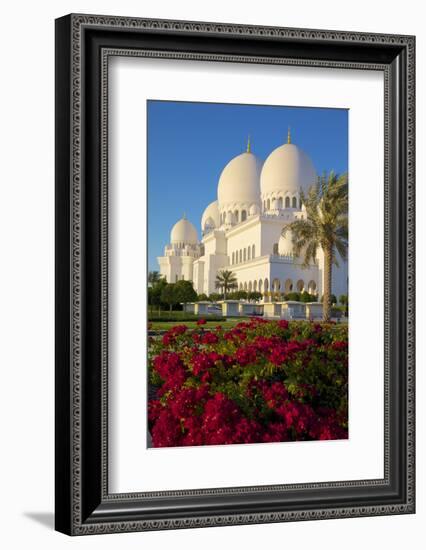 Sheikh Zayed Bin Sultan Al Nahyan Mosque, Abu Dhabi, United Arab Emirates, Middle East-Frank Fell-Framed Photographic Print