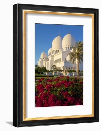 Sheikh Zayed Bin Sultan Al Nahyan Mosque, Abu Dhabi, United Arab Emirates, Middle East-Frank Fell-Framed Photographic Print