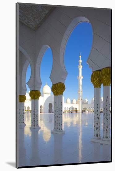 Sheikh Zayed Bin Sultan Al Nahyan Mosque, Abu Dhabi, United Arab Emirates, Middle East-Frank Fell-Mounted Photographic Print