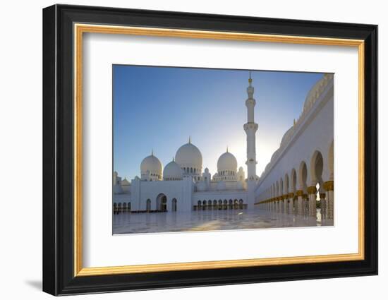 Sheikh Zayed Bin Sultan Al Nahyan Mosque, Abu Dhabi, United Arab Emirates, Middle East-Frank Fell-Framed Photographic Print