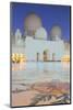 Sheikh Zayed Bin Sultan Al Nahyan Mosque at Dusk, Abu Dhabi, United Arab Emirates, Middle East-Frank Fell-Mounted Photographic Print