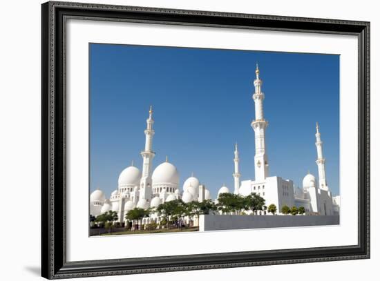 Sheikh Zayed Grand Mosque, Abu Dhabi, UAE-Bill Bachmann-Framed Photographic Print