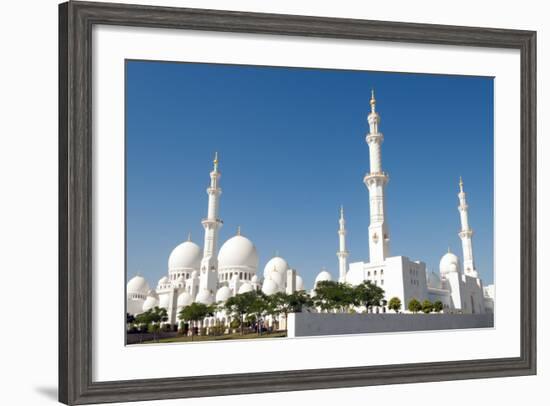 Sheikh Zayed Grand Mosque, Abu Dhabi, UAE-Bill Bachmann-Framed Photographic Print