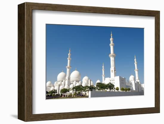 Sheikh Zayed Grand Mosque, Abu Dhabi, UAE-Bill Bachmann-Framed Photographic Print