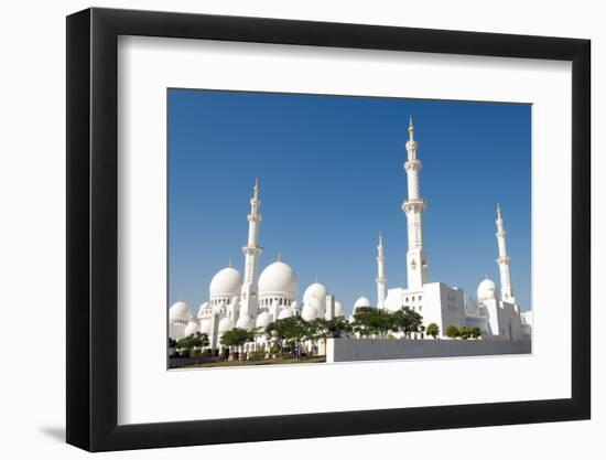 Sheikh Zayed Grand Mosque, Abu Dhabi, UAE-Bill Bachmann-Framed Photographic Print