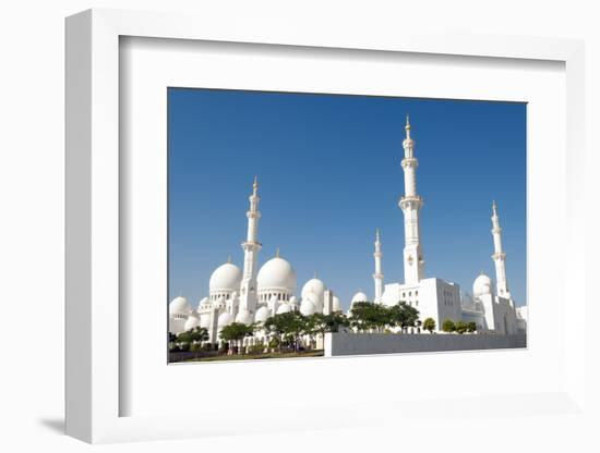 Sheikh Zayed Grand Mosque, Abu Dhabi, UAE-Bill Bachmann-Framed Photographic Print