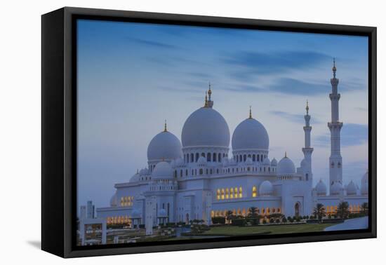 Sheikh Zayed Grand Mosque, Abu Dhabi, United Arab Emirates, Middle East-Jane Sweeney-Framed Premier Image Canvas