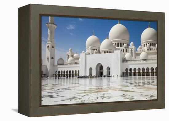 Sheikh Zayed Grand Mosque, Abu Dhabi, United Arab Emirates, Middle East-Jane Sweeney-Framed Premier Image Canvas