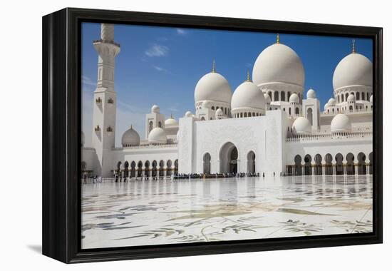 Sheikh Zayed Grand Mosque, Abu Dhabi, United Arab Emirates, Middle East-Jane Sweeney-Framed Premier Image Canvas