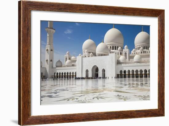 Sheikh Zayed Grand Mosque, Abu Dhabi, United Arab Emirates, Middle East-Jane Sweeney-Framed Photographic Print