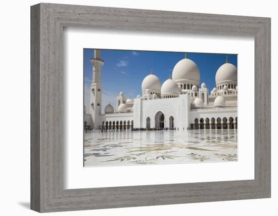 Sheikh Zayed Grand Mosque, Abu Dhabi, United Arab Emirates, Middle East-Jane Sweeney-Framed Photographic Print