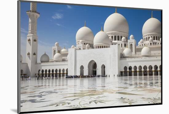 Sheikh Zayed Grand Mosque, Abu Dhabi, United Arab Emirates, Middle East-Jane Sweeney-Mounted Photographic Print