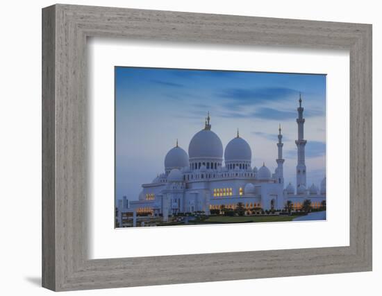 Sheikh Zayed Grand Mosque, Abu Dhabi, United Arab Emirates, Middle East-Jane Sweeney-Framed Photographic Print