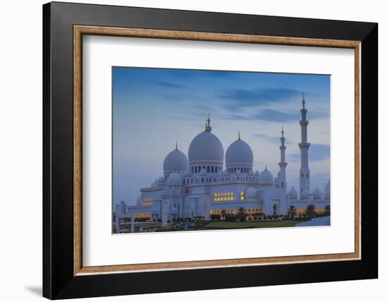 Sheikh Zayed Grand Mosque, Abu Dhabi, United Arab Emirates, Middle East-Jane Sweeney-Framed Photographic Print